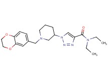 1-[1-(2,3-dihydro-1,4-benzodioxin-6-ylmethyl)-3-piperidinyl]-N,N-diethyl-1H-1,2,3-triazole-4-carboxamide