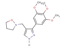 2-{[3-(3,4,5-trimethoxyphenyl)-1H-pyrazol-4-yl]methyl}isoxazolidine