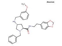 (4R)-N-[2-(1,3-benzodioxol-5-yl)ethyl]-1-benzyl-4-[(3-methoxybenzyl)amino]-L-prolinamide