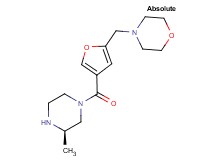 4-[(4-{[(3R)-3-methyl-1-piperazinyl]carbonyl}-2-furyl)methyl]morpholine