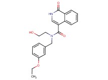 N-(3-ethoxybenzyl)-N-(2-hydroxyethyl)-1-oxo-1,2-dihydroisoquinoline-4-carboxamide
