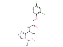 2-(2,4-dichlorophenoxy)-N-[1-(4-isopropyl-4H-1,2,4-triazol-3-yl)ethyl]acetamide