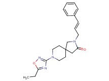 8-(5-ethyl-1,2,4-oxadiazol-3-yl)-2-[(2E)-3-phenyl-2-propen-1-yl]-2,8-diazaspiro[4.5]decan-3-one