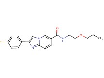 2-(4-fluorophenyl)-N-(2-propoxyethyl)imidazo[1,2-a]pyridine-6-carboxamide