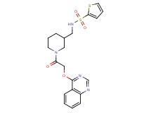 N-({1-[2-(4-quinazolinyloxy)acetyl]-3-piperidinyl}methyl)-2-thiophenesulfonamide