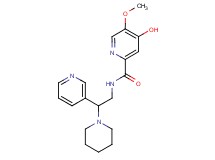 4-hydroxy-5-methoxy-N-[2-(1-piperidinyl)-2-(3-pyridinyl)ethyl]-2-pyridinecarboxamide