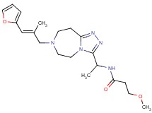 N-(1-{7-[(2E)-3-(2-furyl)-2-methyl-2-propen-1-yl]-6,7,8,9-tetrahydro-5H-[1,2,4]triazolo[4,3-d][1,4]diazepin-3-yl}ethyl)-3-methoxypropanamide