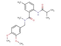 N-(3,4-dimethoxybenzyl)-2-(isobutyrylamino)-N,5-dimethylbenzamide