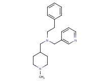 N-[(1-methyl-4-piperidinyl)methyl]-2-phenyl-N-(3-pyridinylmethyl)ethanamine