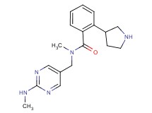 N-methyl-N-{[2-(methylamino)-5-pyrimidinyl]methyl}-2-(3-pyrrolidinyl)benzamide hydrochloride