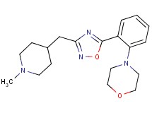 4-(2-{3-[(1-methylpiperidin-4-yl)methyl]-1,2,4-oxadiazol-5-yl}phenyl)morpholine