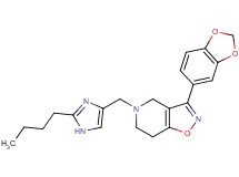 3-(1,3-benzodioxol-5-yl)-5-[(2-butyl-1H-imidazol-4-yl)methyl]-4,5,6,7-tetrahydroisoxazolo[4,5-c]pyridine