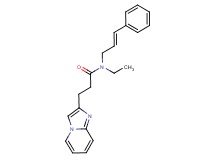 N-ethyl-3-imidazo[1,2-a]pyridin-2-yl-N-[(2E)-3-phenylprop-2-en-1-yl]propanamide