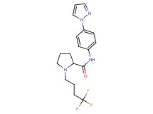 N-[4-(1H-pyrazol-1-yl)phenyl]-1-(4,4,4-trifluorobutyl)prolinamide