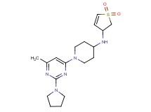 N-(1,1-dioxido-2,3-dihydro-3-thienyl)-1-(6-methyl-2-pyrrolidin-1-ylpyrimidin-4-yl)piperidin-4-amine