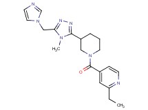 2-ethyl-4-({3-[5-(1H-imidazol-1-ylmethyl)-4-methyl-4H-1,2,4-triazol-3-yl]piperidin-1-yl}carbonyl)pyridine