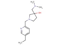 3-[(dimethylamino)methyl]-1-[(5-ethyl-2-pyridinyl)methyl]-3-pyrrolidinol