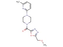1-{[5-(methoxymethyl)-1,3,4-oxadiazol-2-yl]carbonyl}-4-(6-methylpyridin-2-yl)piperazine