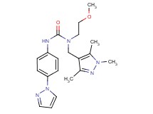 N-(2-methoxyethyl)-N'-[4-(1H-pyrazol-1-yl)phenyl]-N-[(1,3,5-trimethyl-1H-pyrazol-4-yl)methyl]urea