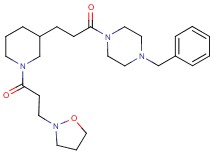1-benzyl-4-(3-{1-[3-(2-isoxazolidinyl)propanoyl]-3-piperidinyl}propanoyl)piperazine