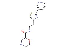 N-[2-(2-pyridin-3-yl-1,3-thiazol-4-yl)ethyl]morpholine-2-carboxamide
