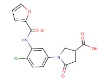 1-[4-chloro-3-(2-furoylamino)phenyl]-5-oxopyrrolidine-3-carboxylic acid