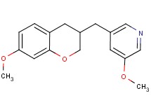 3-methoxy-5-[(7-methoxy-3,4-dihydro-2H-chromen-3-yl)methyl]pyridine