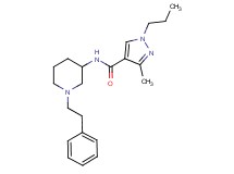 3-methyl-N-[1-(2-phenylethyl)-3-piperidinyl]-1-propyl-1H-pyrazole-4-carboxamide