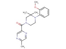 2-{[4-(2-methoxyphenyl)-3,3-dimethyl-1-piperazinyl]carbonyl}-5-methylpyrazine
