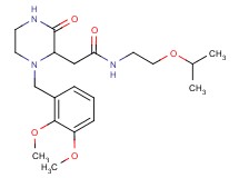 2-[1-(2,3-dimethoxybenzyl)-3-oxo-2-piperazinyl]-N-(2-isopropoxyethyl)acetamide