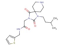 2-[1-(3-methylbutyl)-2,4-dioxo-1,3,8-triazaspiro[4.5]dec-3-yl]-N-(2-thienylmethyl)acetamide hydrochloride