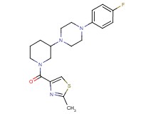 1-(4-fluorophenyl)-4-{1-[(2-methyl-1,3-thiazol-4-yl)carbonyl]-3-piperidinyl}piperazine