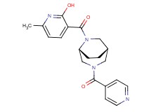 3-{[rel-(1S,5R)-3-isonicotinoyl-3,6-diazabicyclo[3.2.2]non-6-yl]carbonyl}-6-methyl-2-pyridinol