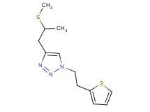 4-[2-(methylthio)propyl]-1-[2-(2-thienyl)ethyl]-1H-1,2,3-triazole