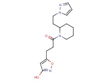 5-(3-oxo-3-{2-[2-(1H-pyrazol-1-yl)ethyl]-1-piperidinyl}propyl)-3-isoxazolol