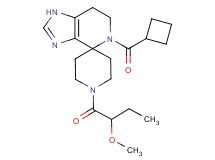 5-(cyclobutylcarbonyl)-1'-(2-methoxybutanoyl)-1,5,6,7-tetrahydrospiro[imidazo[4,5-c]pyridine-4,4'-piperidine]