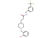 3-[1-(2-hydroxybenzyl)-4-piperidinyl]-N-[3-(trifluoromethyl)benzyl]propanamide