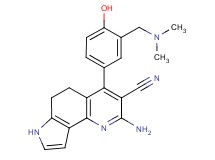 2-amino-4-{3-[(dimethylamino)methyl]-4-hydroxyphenyl}-6,7-dihydro-5H-pyrrolo[2,3-h]quinoline-3-carbonitrile