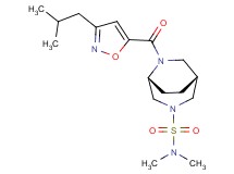(1R*,5R*)-6-[(3-isobutylisoxazol-5-yl)carbonyl]-N,N-dimethyl-3,6-diazabicyclo[3.2.2]nonane-3-sulfonamide