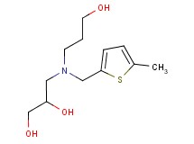 3-{(3-hydroxypropyl)[(5-methyl-2-thienyl)methyl]amino}propane-1,2-diol
