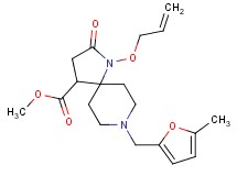 methyl 1-(allyloxy)-8-[(5-methyl-2-furyl)methyl]-2-oxo-1,8-diazaspiro[4.5]decane-4-carboxylate