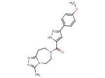 7-{[3-(4-methoxyphenyl)-1H-pyrazol-5-yl]carbonyl}-3-methyl-6,7,8,9-tetrahydro-5H-[1,2,4]triazolo[4,3-d][1,4]diazepine