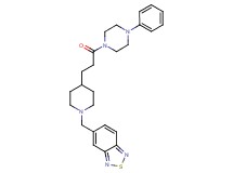 5-({4-[3-oxo-3-(4-phenyl-1-piperazinyl)propyl]-1-piperidinyl}methyl)-2,1,3-benzothiadiazole