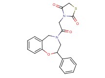 3-[2-oxo-2-(2-phenyl-2,3-dihydro-1,4-benzoxazepin-4(5H)-yl)ethyl]-1,3-thiazolidine-2,4-dione