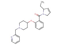 2-[(4-{2-[(2-ethyl-2,5-dihydro-1H-pyrrol-1-yl)carbonyl]phenoxy}piperidin-1-yl)methyl]pyridine