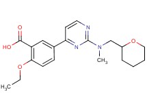 2-ethoxy-5-{2-[methyl(tetrahydro-2H-pyran-2-ylmethyl)amino]pyrimidin-4-yl}benzoic acid