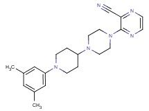3-{4-[1-(3,5-dimethylphenyl)piperidin-4-yl]piperazin-1-yl}pyrazine-2-carbonitrile