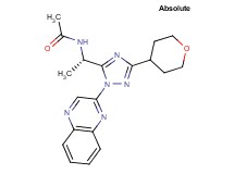 N-{(1S)-1-[1-quinoxalin-2-yl-3-(tetrahydro-2H-pyran-4-yl)-1H-1,2,4-triazol-5-yl]ethyl}acetamide