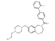 2-[4-({4-[(2'-fluoro-4-biphenylyl)carbonyl]-2,3,4,5-tetrahydro-1,4-benzoxazepin-7-yl}methyl)-1-piperazinyl]ethanol