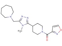 1-({5-[1-(isoxazol-3-ylcarbonyl)piperidin-4-yl]-4-methyl-4H-1,2,4-triazol-3-yl}methyl)azepane